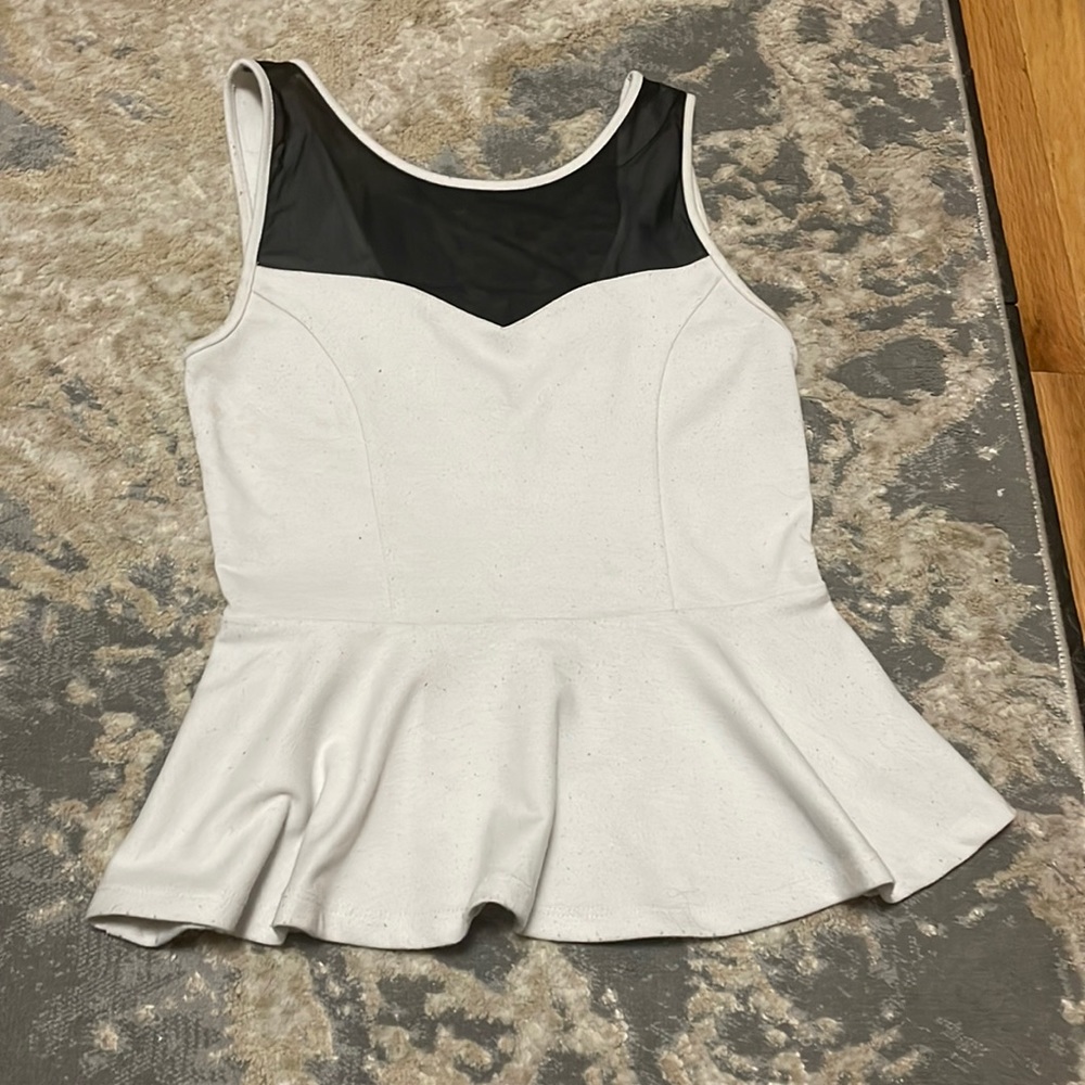 Forever 21 White peplum top